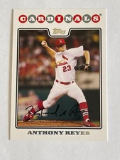 2008 TOPPS ANTHONY REYES #272 PITCHER ST. LOUIS CARDINALS BASEBALL CARD