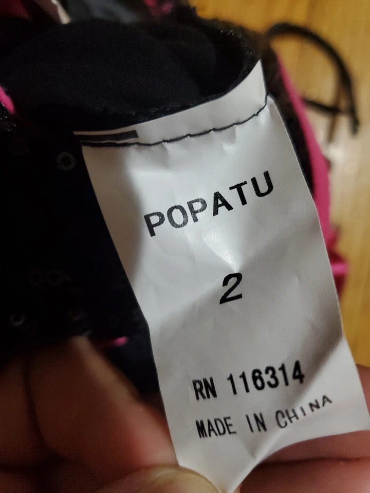 Nuevo Vestido Tutú Popatu Tul Lentejuelas Fiesta Juego 2T para Niñas Pequeñas Foto 4 de 4