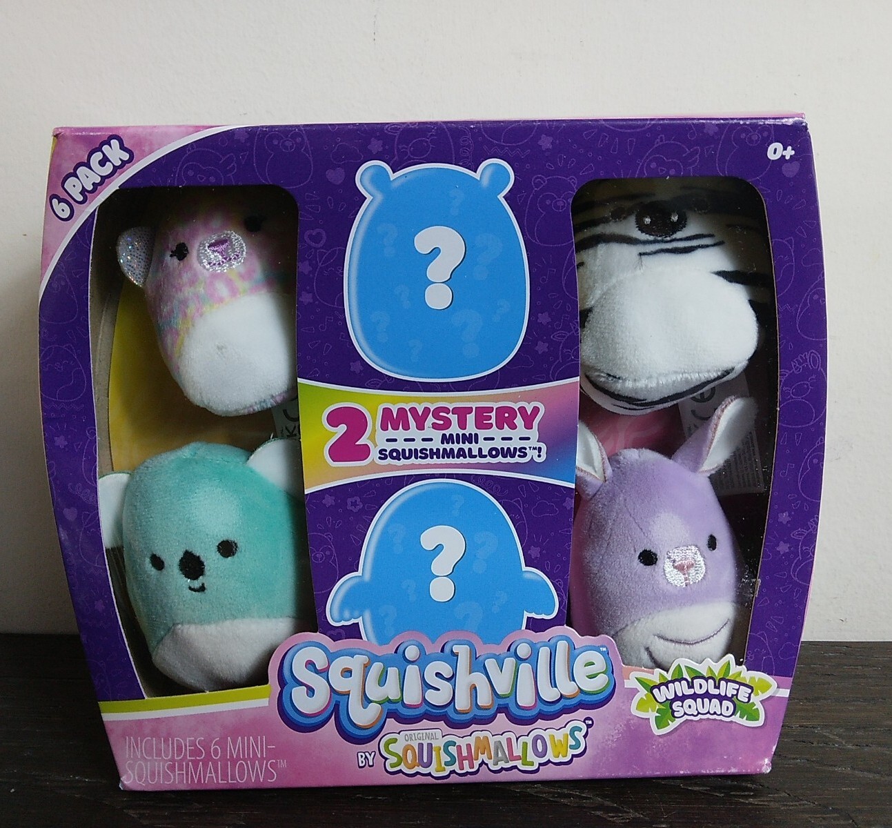 Squishville Wildlife Squad Mini-Squishmallows Plush - 6 Pack of 2-Inch Mystery Plushies