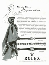 Reloj Rolex Dama Vintage Años 50 Raro Original Mediados de Siglo Impresión Anuncio