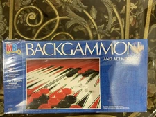 BACKGAMMON + ACEY DEUCY Board Game MILTON BRADLEY 