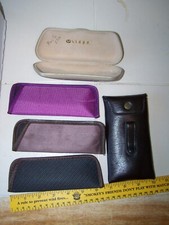 LOT Of 5 Eyeglass Cases Vogue others unknown Preowned