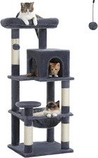 45.7" Cat Tree for Indoor Cats, 5-Level Cat Tower for Large Cats with Metal Fram