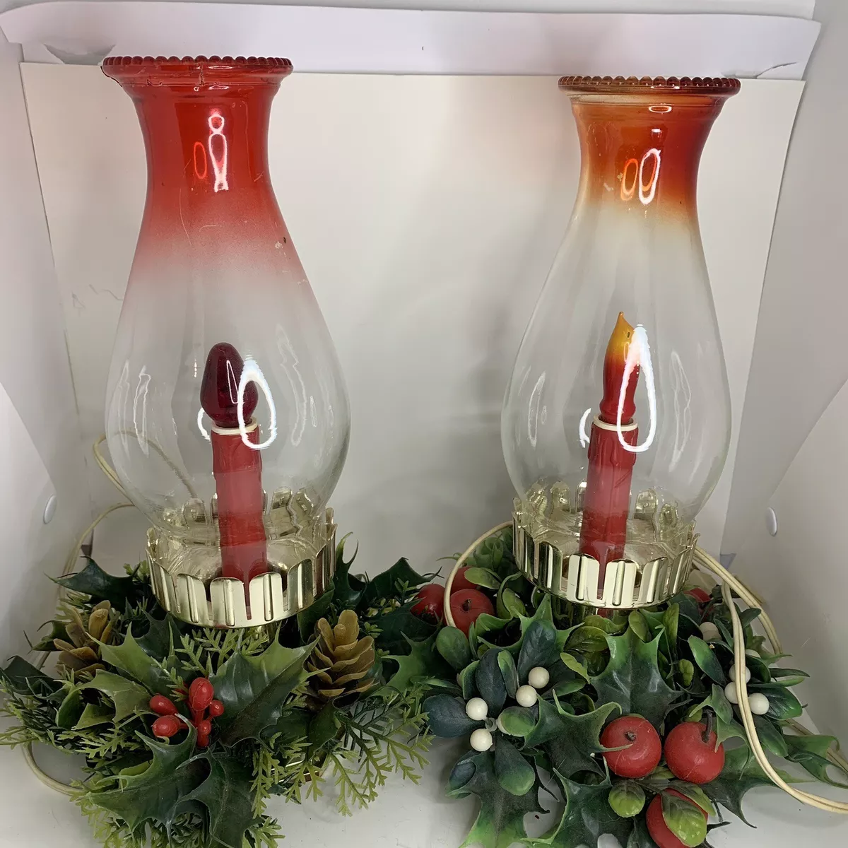 Christmas hurricane lamps deals