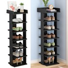 7 Tier Shoe Rack Storage Shelf Corner Shoes Cabinet Organiser Stand Unit Wood