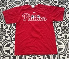 Kids Boys Ryan Howard Philadelphia Phillies Majestic MLB Baseball Tshirt Medium