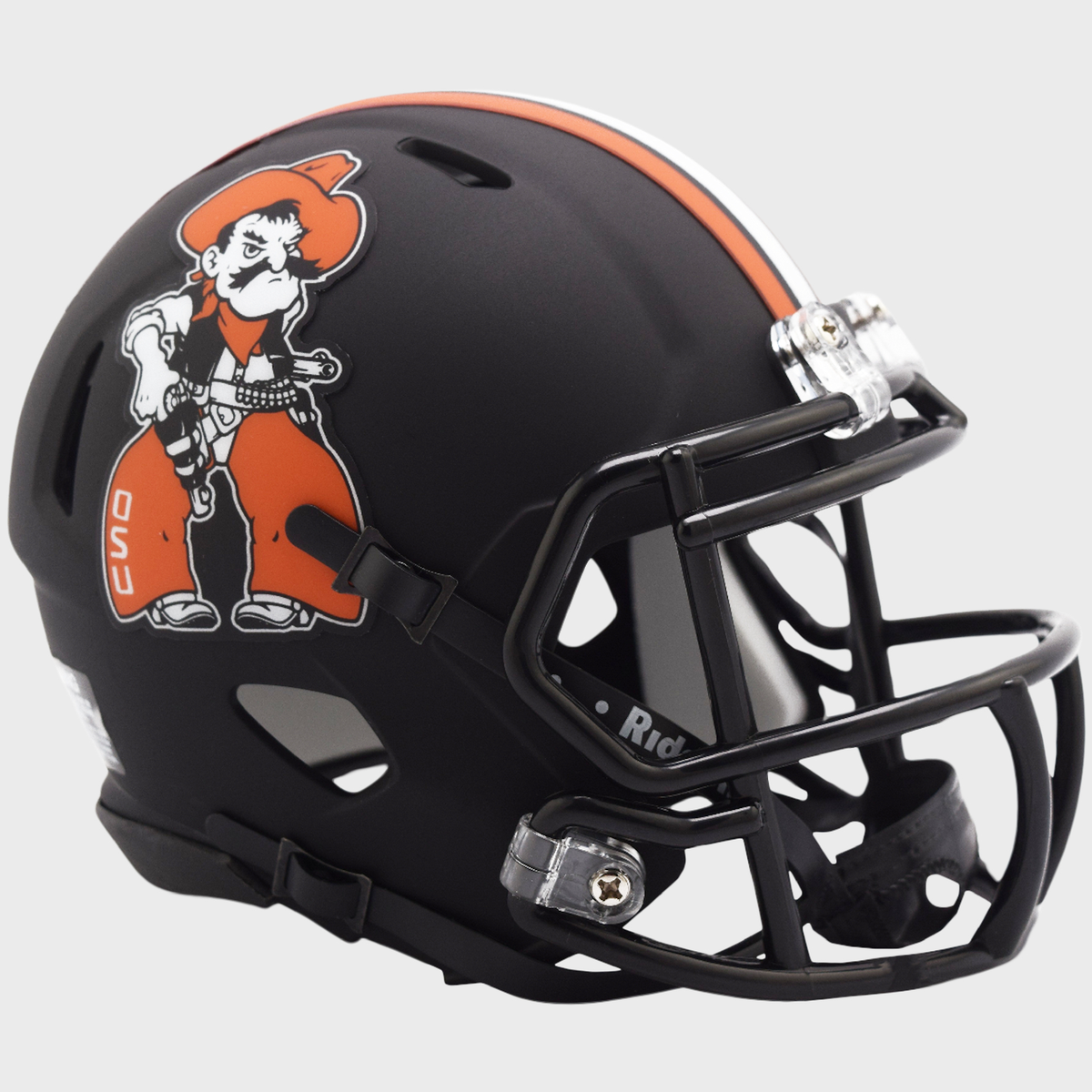 authentic oklahoma state football helmet Cowboys College Collectible Mini | Picture Inside this collectible Speed Authentic football helmet is made specifically for fans Barry Sanders Autographed Oklahoma State