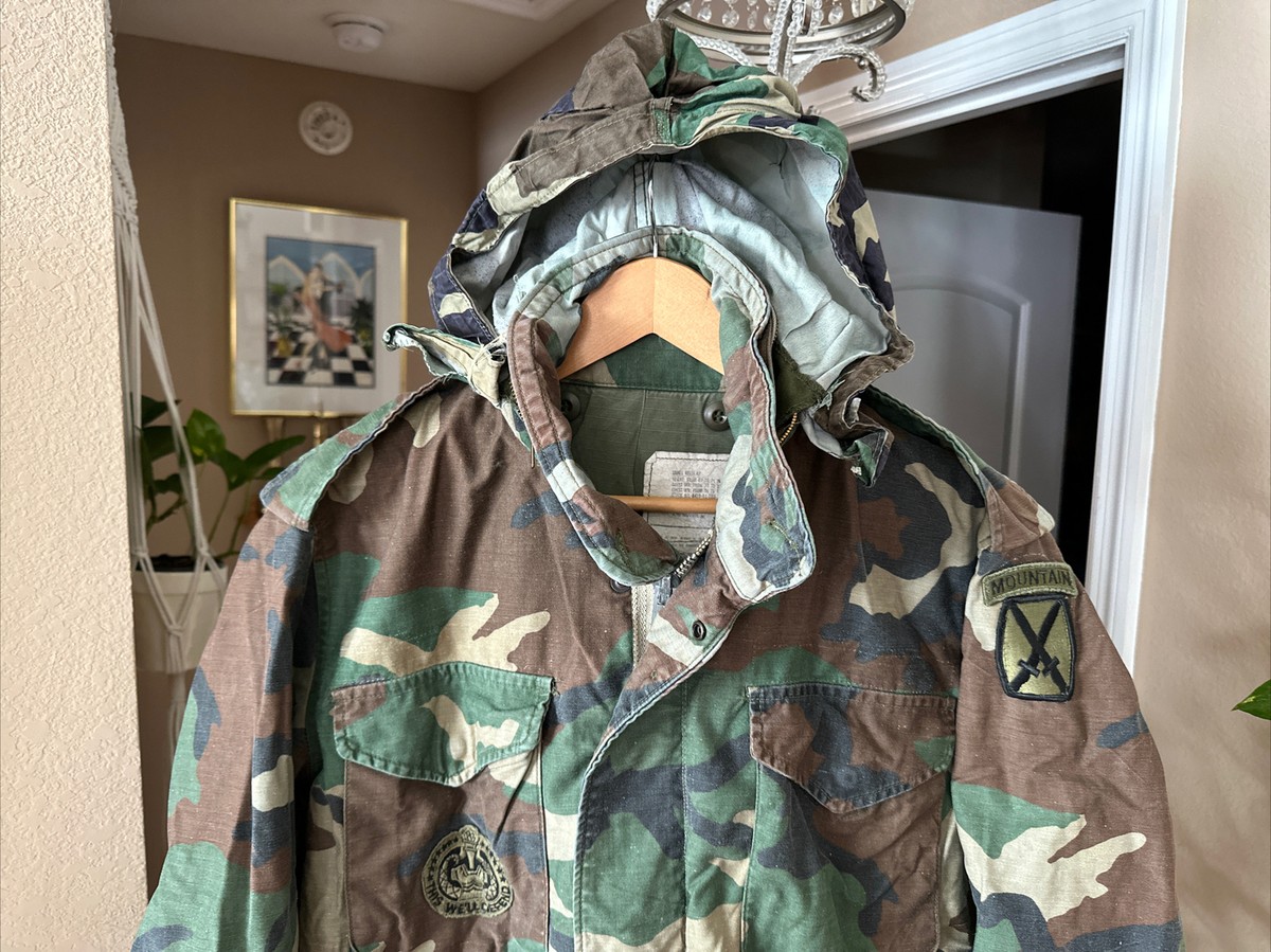 Coat Cold Weather M65 Military Field Jacket Woodland 8415-01 Coat Cold Weather M65 Military Field Jacket Woodland 8415-01