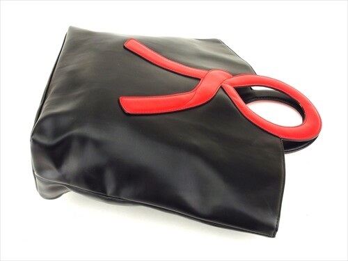 Roberta Di Camerino bag Hand bag Black Red leather unisex