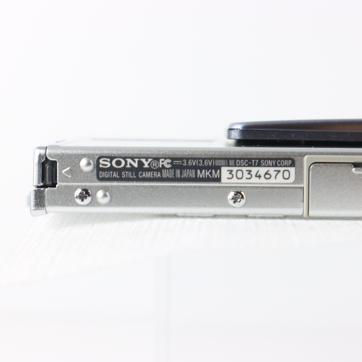 実写美⭕️【動作確認済】SONY Cyber-shot DSC-T7 シルバー Top Mint] Sony Cyber-Shot DSC-T7 Silver Slim & Compact