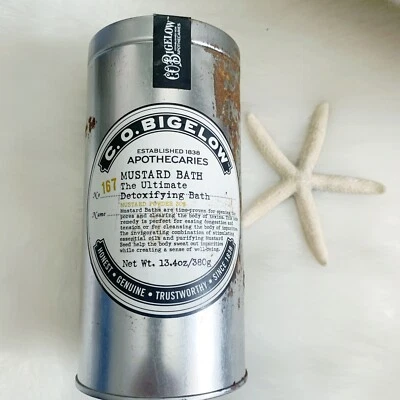 CO Bigelow Mustard Bath Detoxifying Bath Powder EXTREMELY RARE New Never Opened - Image 1 of 4