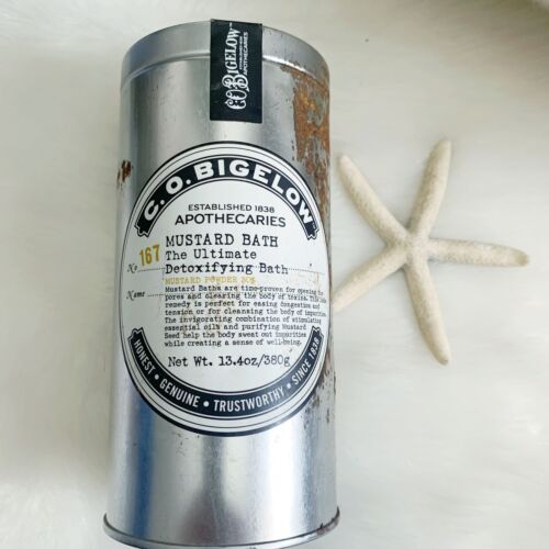 CO Bigelow Mustard Bath Detoxifying Bath Powder EXTREMELY RARE New Never Opened - 第 1/10 張圖片