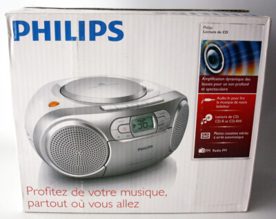 PHILIPS CD SOUNDMACHINE AZ127 CASSETTE TAPE RADIO PLAYER PORTABLE