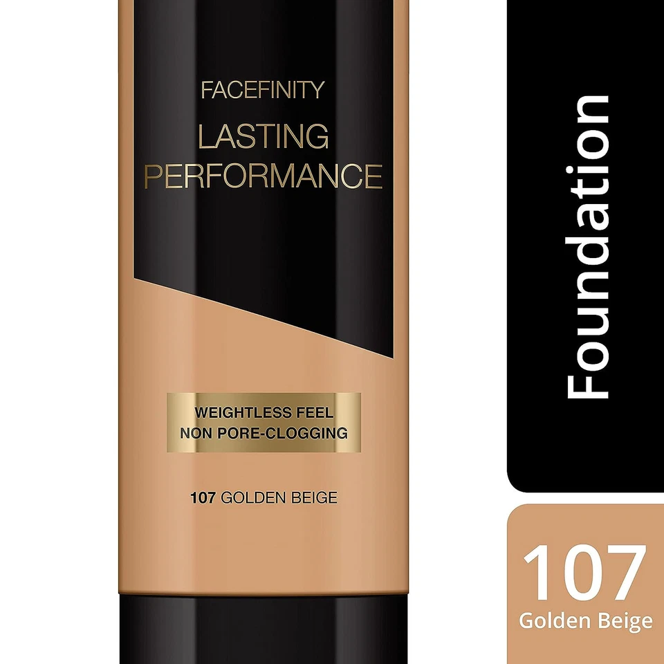 MAX FACTOR LASTING PERFOMANCE FOUNDATION MAKE-UP GRUNDIERUNG- 107 GOLDEN BEIGE - Bild 2 von 4