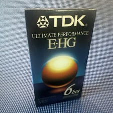 New Sealed TDK E-HG Extra High Grade EP 6 Hrs T-120 HiFi Blank VHS Tape