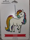 Hallmark Ornaments 2021 Metal Flat Christmas Tree RAINBOW UNICORN - New Enameled
