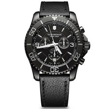 Victorinox Swiss Army Maverick Men's Quartz Chronograph Black Strap Watch 241786