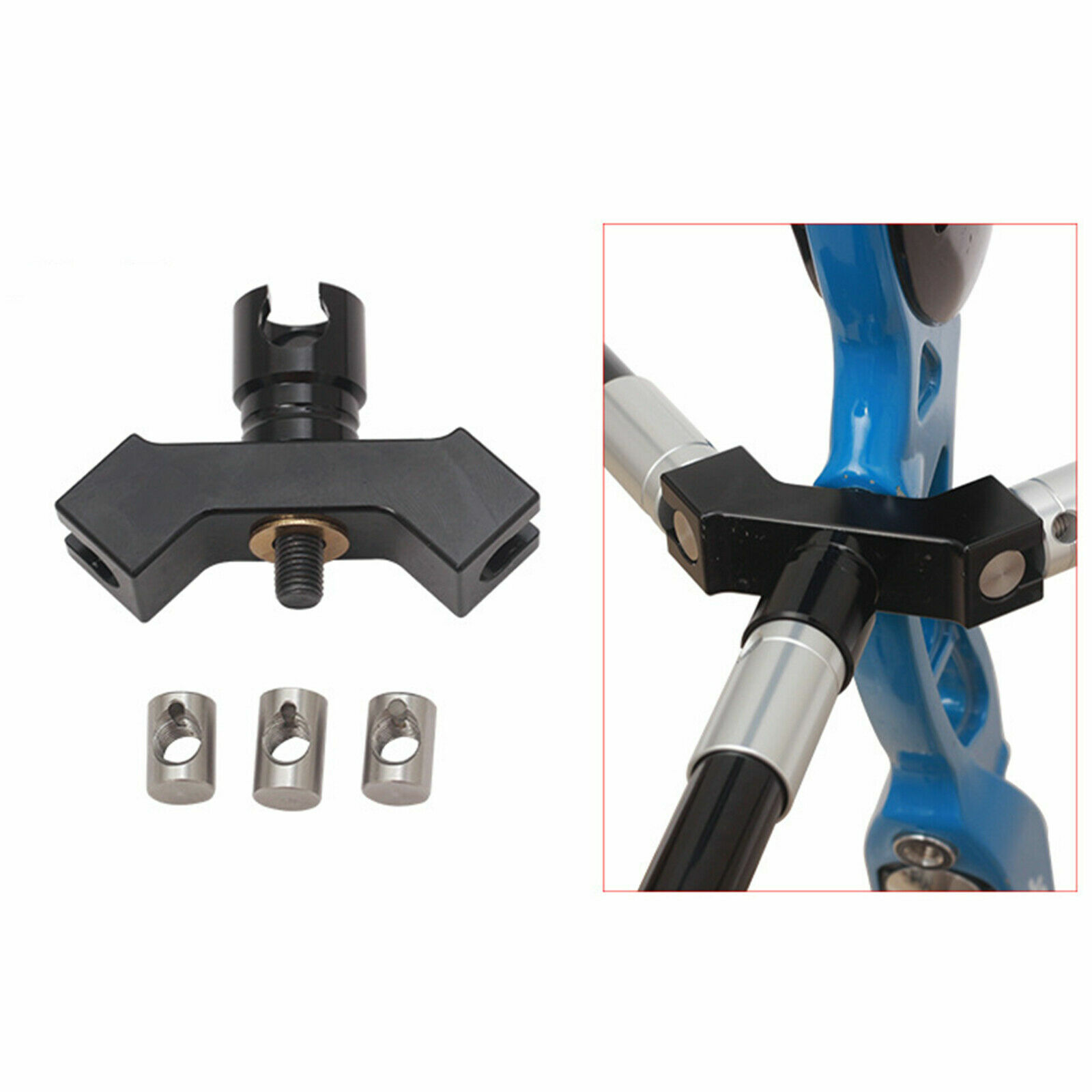 40° Archery Side V Bar Stabilizer Quick Disconnect Mount Bow Training