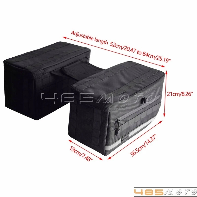 Нейлоновая седельная сумка дорожные сумки для Harley Dyna Softail Touring Sportster XL883 1200 - Изображение 2 из 4