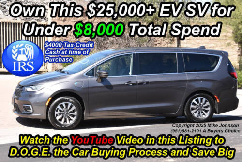 2022 Chrysler Pacifica Hybrid Touring L 4dr Mini Van
