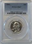 1953 Washington Proof Quarter, PCGS PR67