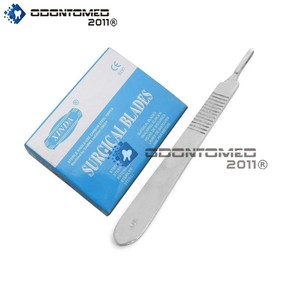 100-Scalpel-Blades-15-Scalpel-Handle-3-Surgical-Dental-Ent-Instruments