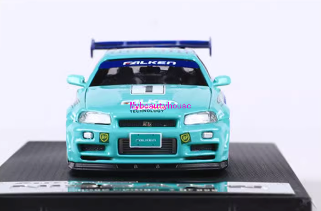 FS 1:64 Fast Speed Skyline GTR R34 Falken #1 Sport Model Diecast