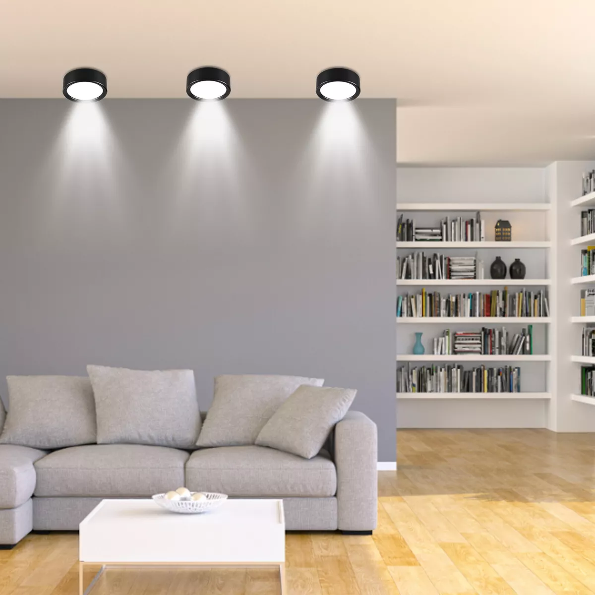 LED Ceiling Light 3 color Dimming Surface Mounted Mini Ultra thin