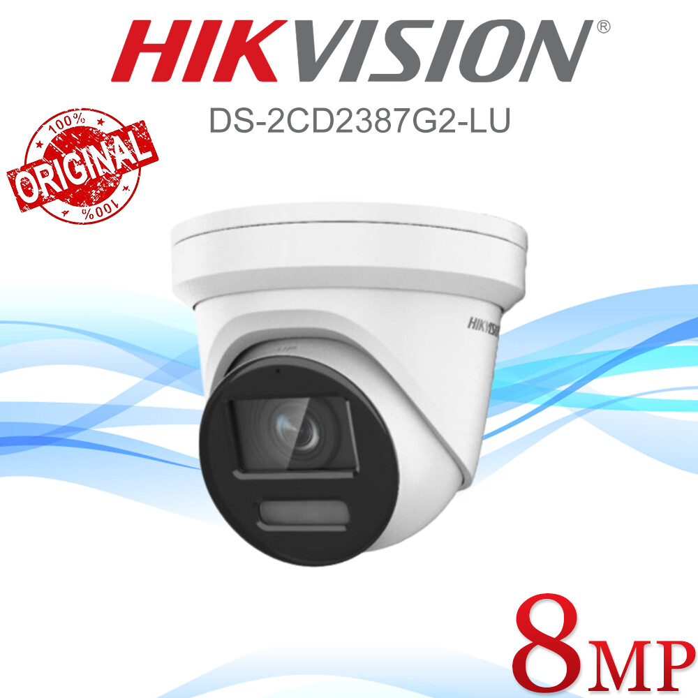Hikvision DS-2CD2387G2-LU 4K 8MP ColorVu 4K AcuSense IP camera MIC POE outdoor
