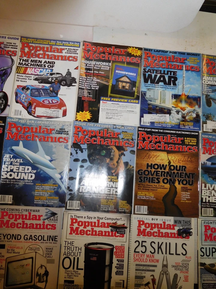 36 Vintage 1985-2015 Popular Mechanics Magazine Lot Foto 4 de 4