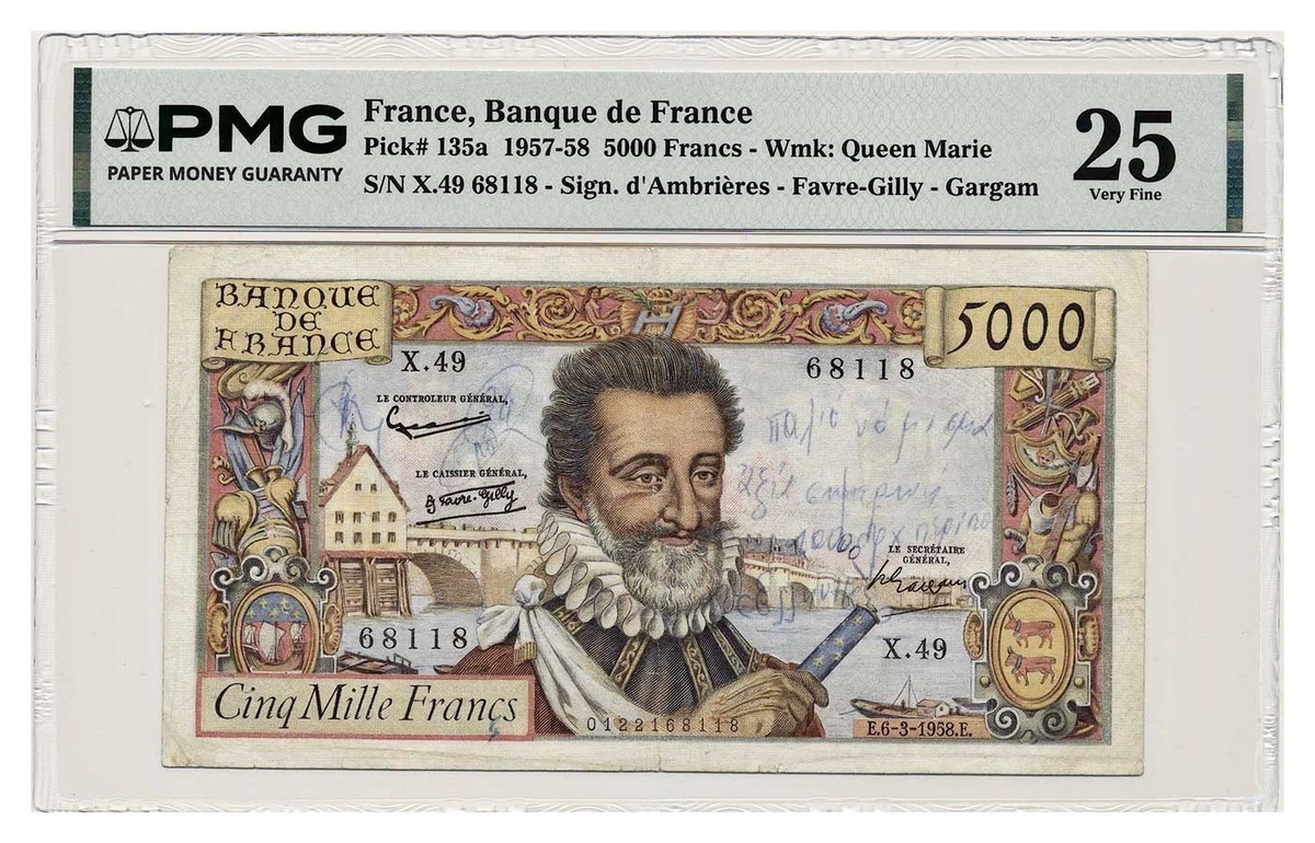 PMG French Paper Money for sale | eBay