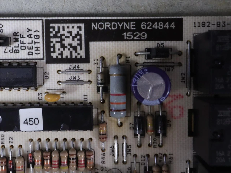 Nordyne Intertherm Miller 1182-201 Furnace Control Circuit Board 624844 - Image 3 of 4