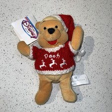 Disney Bean Bag Plush - WINTER SWEATER POOH Winnie the Pooh Mint