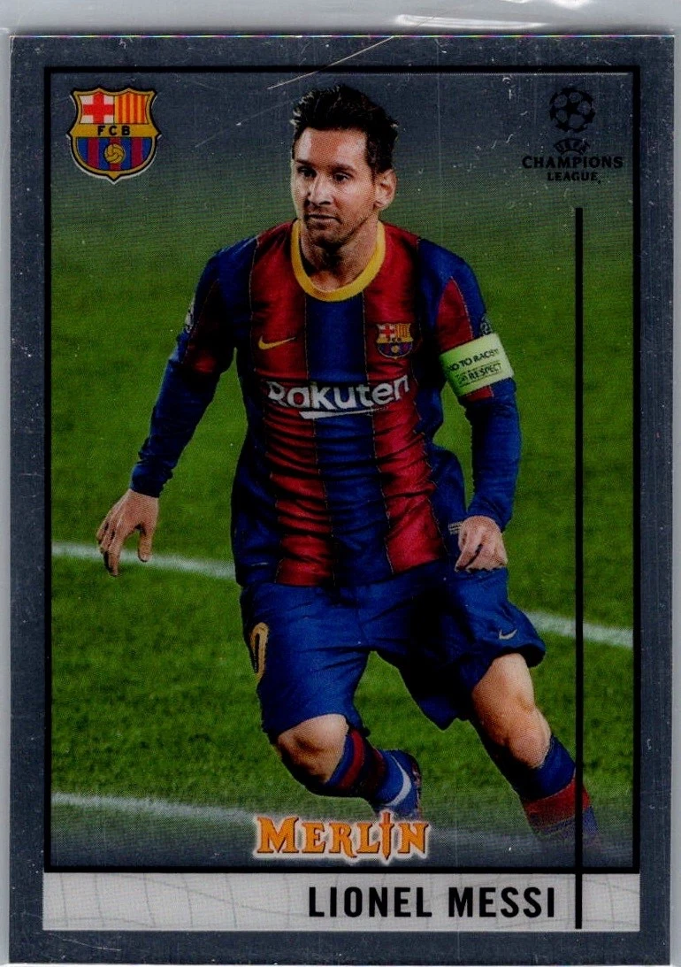 2020-21 Topps Merlin Collection Chrome UCL Lionel Messi #1 for