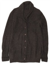 Cos Womens Longline Cardigan Sweater UK 10 Small Grey Wool TO20