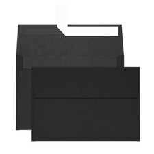 A4 Black Envelopes 4x6 Self Seal 120 GSM Printable 4.25x6.25 Inch 100 PCS