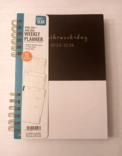 Pen+Gear Spiralbound Hardcover 13 Month Weekly Planner 9x11 2025-2026