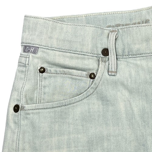 Citizens of Humanity Jeansshorts 24" Chloe hoher Bund abgeschnitten blau/grün USA COH - Bild 11 von 13