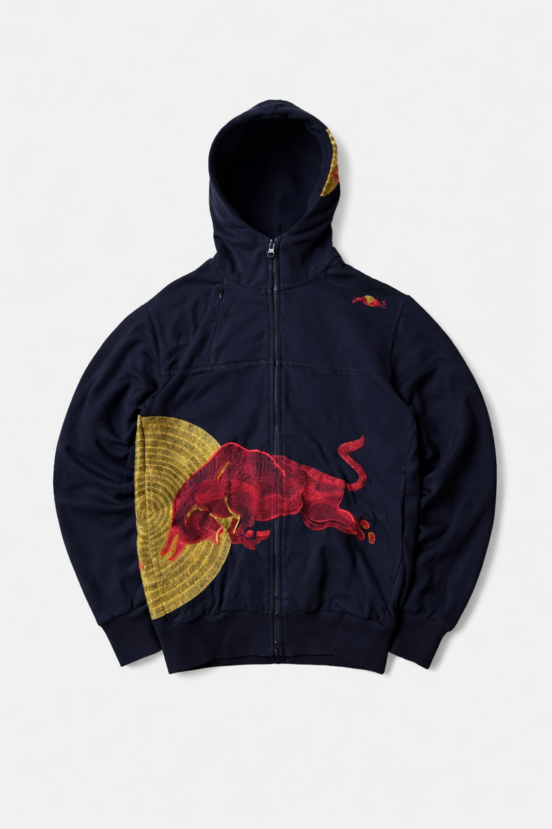 Premium Navy Blue Embroidered Zip-Up Hoodie – Japanese Style | eBay