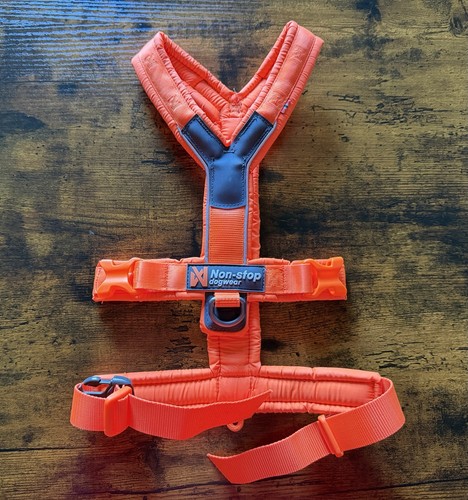 Non-Stop Dogwear Line Harness 5.0 Orange Padded Harness Size 5
