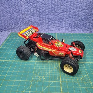 Vintage Super Lobo II Frame Buggy RC Car Red Body Road Handler Nikko For Parts