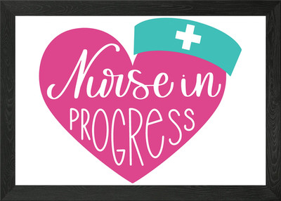 Nurse In Progress Gerahmtes Wandbild Poster Leinwanddruck Bild