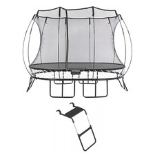Springfree Trampoline Kids Oval 8 x 11Ft Trampoline  FlexrStep V2 Safety Ladder
