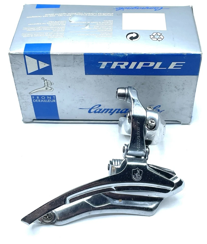 Campagnolo Mirage Racing T Front Derailleur Triple 32.0 Bottom Pull NOS Vintage - Image 2 of 4