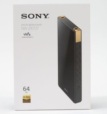 Sony WALKMAN NW-ZX707 64GB Black Hi-Res Audio Player DSD MP3 ZX Series Unused