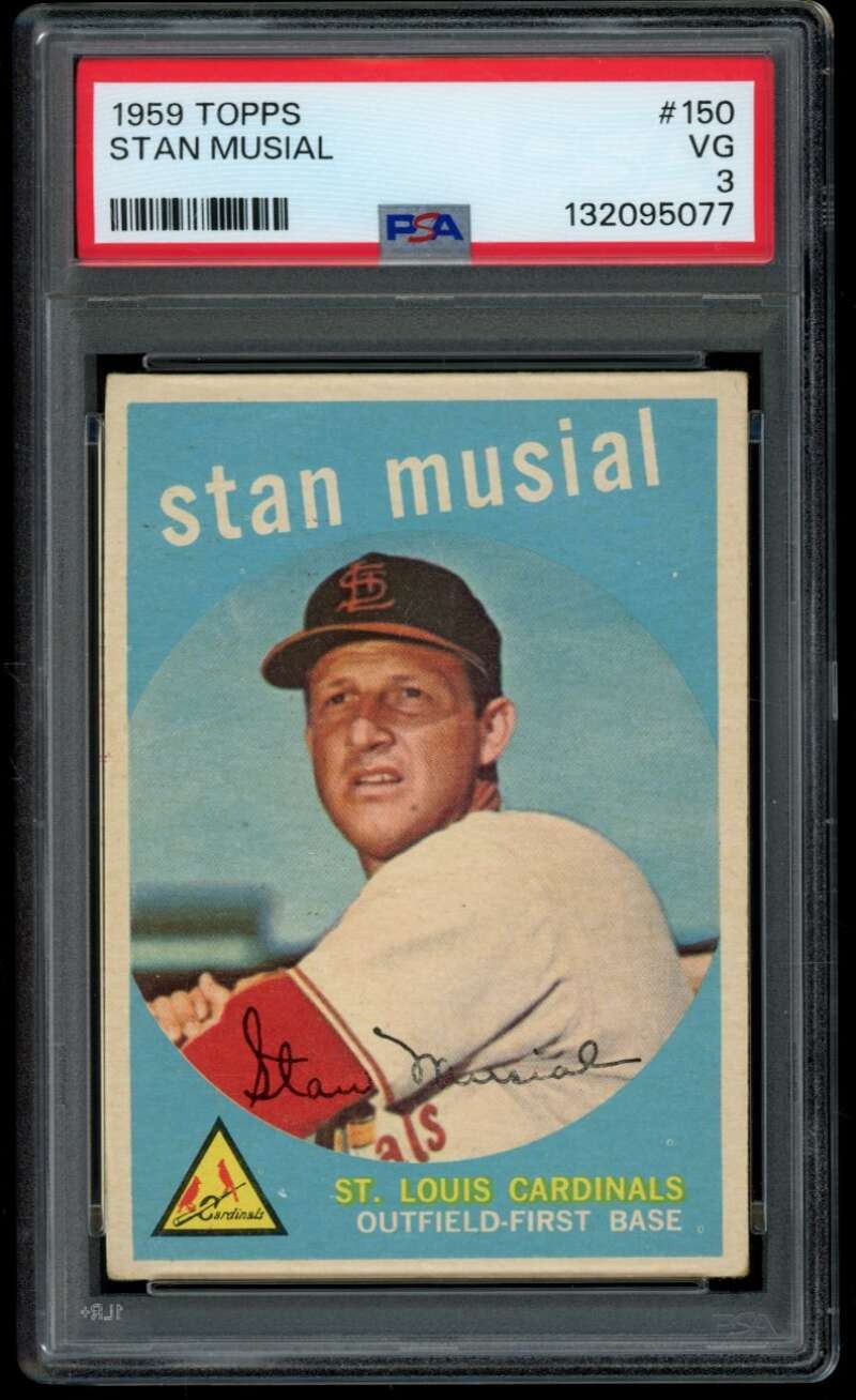 1959 Topps #150 Stan Musial PSA 3 St. Louis Cardinals  (5077)