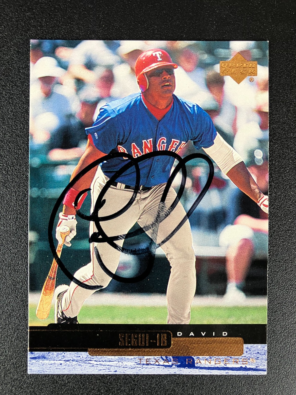 David Segui 2000 Upper Deck Rangers In Person IP TTM Signed Auto Autograph