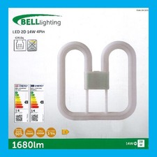 1x 14W =28W Replacement LED GR10q 4 pin 4000K 2D Light Bulb Double D Cool White
