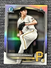 2025 Bowman Draft Chrome SETH HERNANDEZ  Logofractor Refractor #24/35 Pirates #1