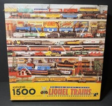 VTG 1994 Lionel Trains On The Right Track 1500 Piece Puzzle Springbok New READ 